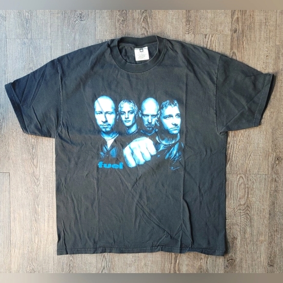 Winterland Shirts Vintage Y2k Fuel Band Tour Mens Black Tshirt Size